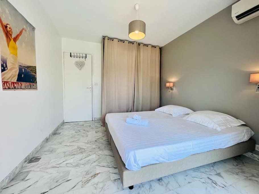 Le Pinede - Apt 4 Prs- Parking - Clim - 500M Plages Antibes Eksteriør bilde